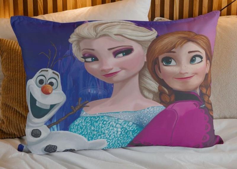 Imagem de Fronha Infantil Capa de Travesseiro Frozen Ana Elsa Olaf