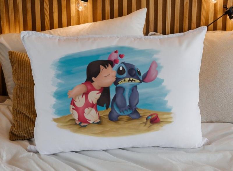 Imagem de Fronha Infantil Capa de Travesseiro Lilo Stitch