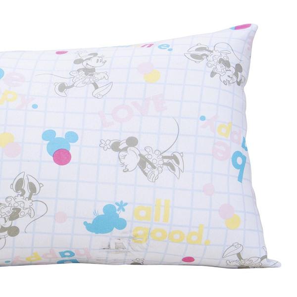 Imagem de Fronha Portallar Malha Disney Estampada Minnie Be Happy 48cmx68cm Branco