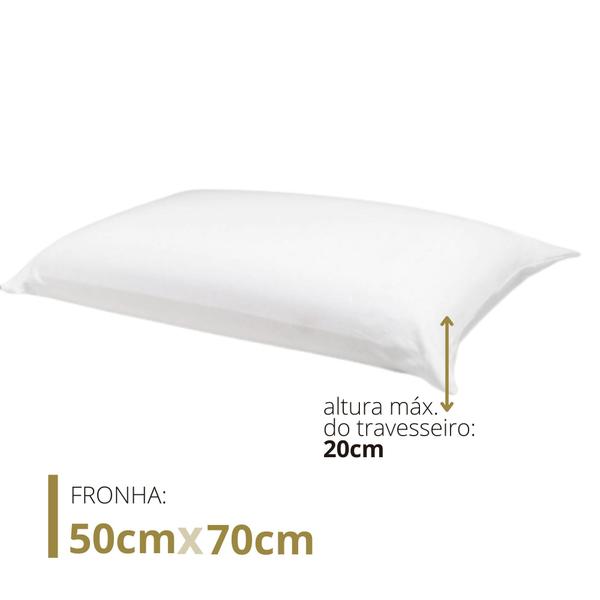 Fronha Travesseiro 100% Algodão Impermeável - Daune Imagem de Fronha Travesseiro 100% Algodão Impermeável