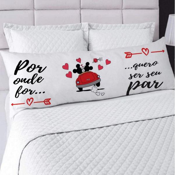 Imagem de Fronhas Avulsas para Travesseiro de Corpo Xuxão dy1318 com Zíper 125x45cm Personalizada