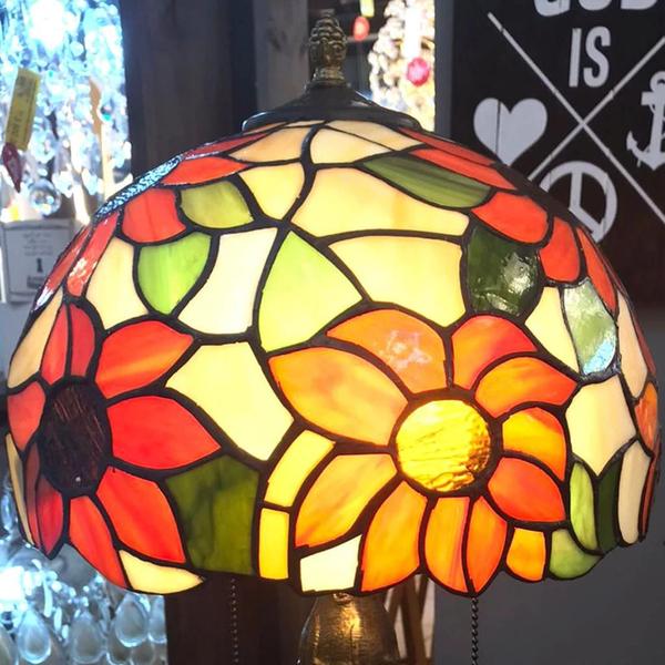 Frontier Abajour Fa143 d30b Tiffany P/2lamp E27 30x46 - Quero Lustre Imagem de Frontier Abajour Fa143 d30b Tiffany P/2lamp E27 30x46