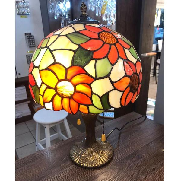 Frontier Abajour Fa143 d30b Tiffany P/2lamp E27 30x46 - Quero Lustre Imagem de Frontier Abajour Fa143 d30b Tiffany P/2lamp E27 30x46