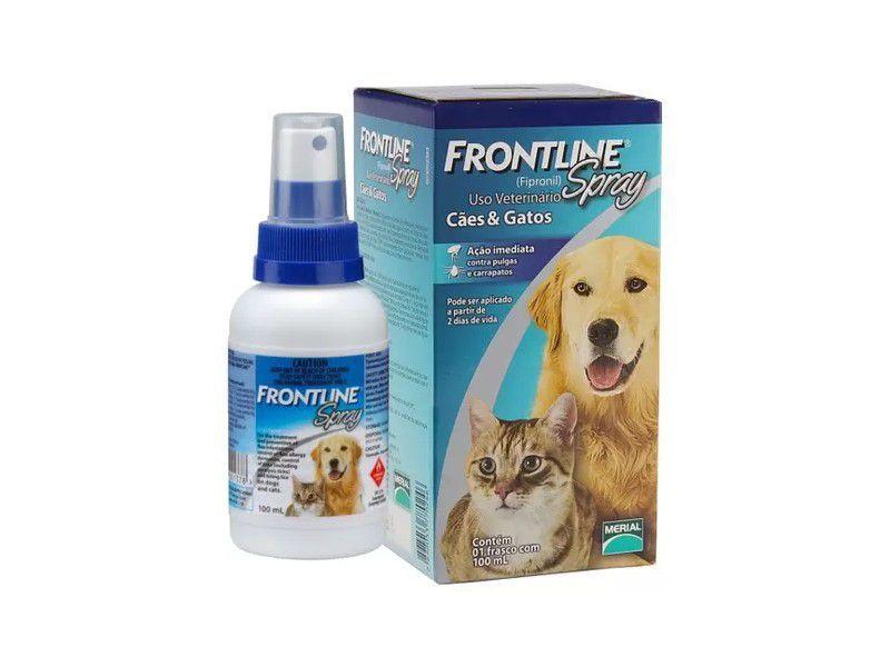 Imagem de Frontline Spray Antipulgas E Carrapatos Cães e Gatos 100ML