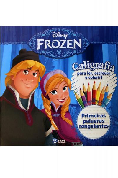 Imagem de Frozen - Caligrafia para Ler, Escrever e Colorir: Primeiras Palavras Congelantes - Bicho Esperto