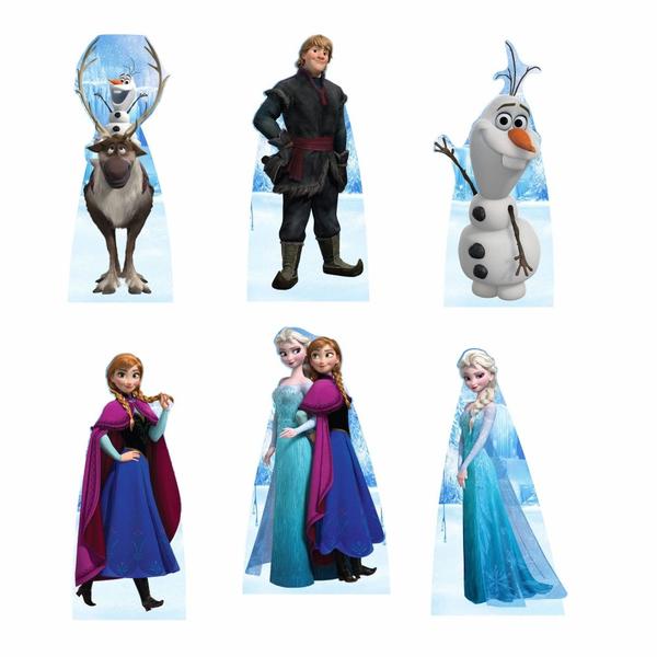 Imagem de Frozen Elza Diana Olaf Kit 2 baleiros 6 Displays de Mesa