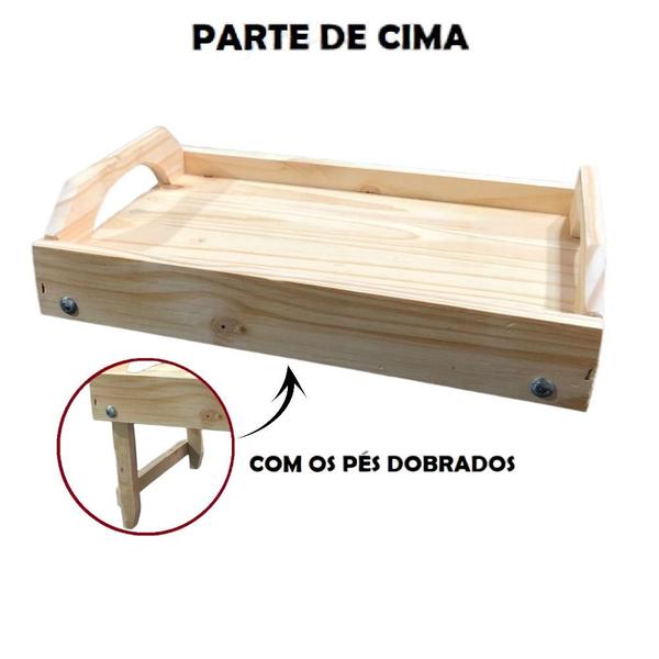 Imagem de Fruteira 2 Andares Rustica de Mesa 2 em 1 em Madeira Mdf