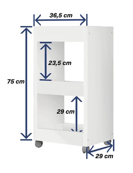 Fruteira 3 Prateleiras - Com Rodízios (Acabamento Premium) - Bella Vercelli Imagem de Fruteira 3 Prateleiras - Com Rodízios (Acabamento Premium)