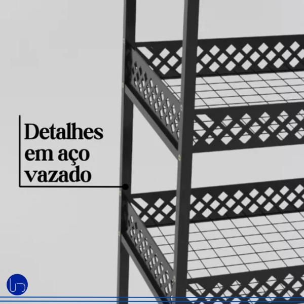 Fruteira Aparador Barzinho Estilo industrial 2 Cesto Sofisticado Espaçosa Fácil Montagem - Utilika distribuidora Imagem de Fruteira Aparador Barzinho Estilo industrial 2 Cesto Sofisticado Espaçosa Fácil Montagem