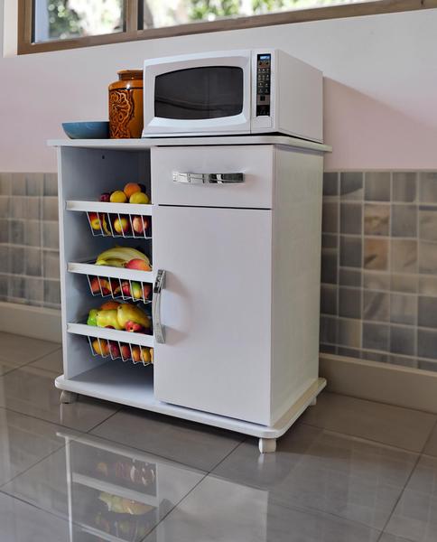 Fruteira c/ Balcão - 3 Cestos/Gaveta/Porta - Suporte de Filtro (Alta Qualidade) - Bella Vercelli Imagem de Fruteira c/ Balcão - 3 Cestos/Gaveta/Porta - Suporte de Filtro (Alta Qualidade)