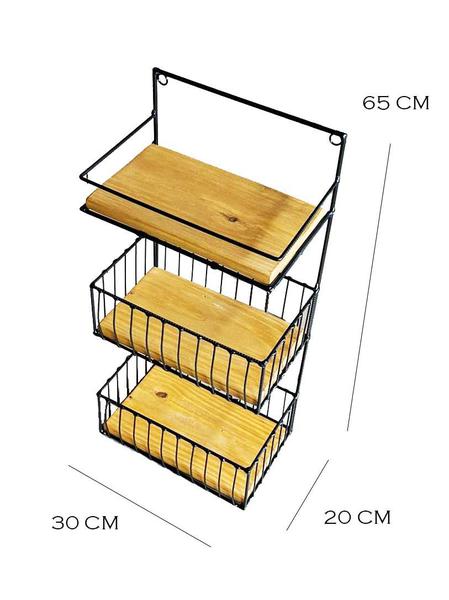 Fruteira com prateleira porta Condimentos Suspensa Artesanal Cozinha Ferro - MINAS ARTE PRÓPRIA Imagem de Fruteira com prateleira porta Condimentos Suspensa Artesanal Cozinha Ferro