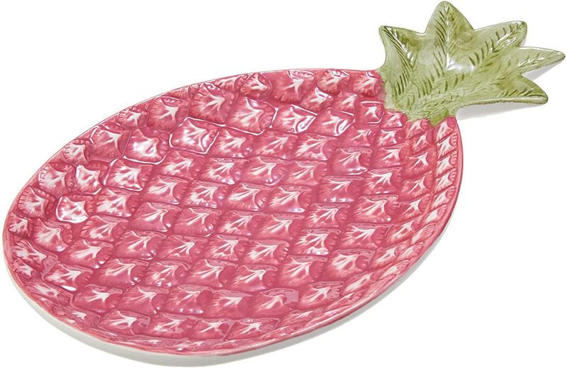 Fruteira De Ceramica Pineapple Adorno Abacaxi Rosa e verde - NH Imagem de Fruteira De Ceramica Pineapple Adorno Abacaxi Rosa e verde