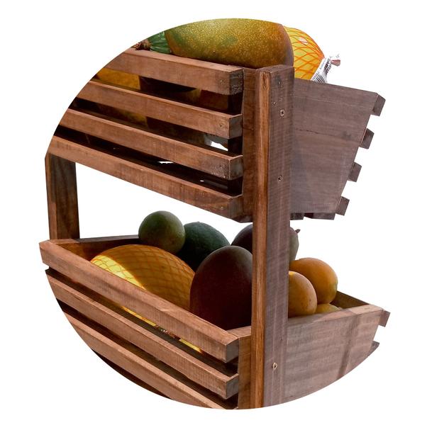 Fruteira de Chão 3 Andares Imbuia de Madeira Nova Qualidade Suporte Frutas Jardineira - Gihad Presentes Imagem de Fruteira de Chão 3 Andares Imbuia de Madeira Nova Qualidade Suporte Frutas Jardineira