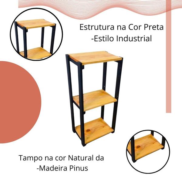 Imagem de Fruteira De Chão Moderna Simples Balcão Suporte Apoio Auxilio Para Cozinha