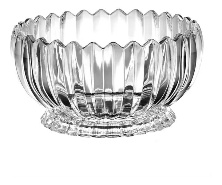 Fruteira De Cristal Centro De Mesa Redonda Requinte 22 X 12 - Red Cherry Imagem de Fruteira De Cristal Centro De Mesa Redonda Requinte 22 X 12