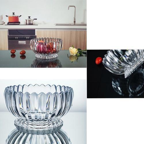 Fruteira De Cristal Centro De Mesa Redonda Requinte 22 X 12 - Red Cherry Imagem de Fruteira De Cristal Centro De Mesa Redonda Requinte 22 X 12