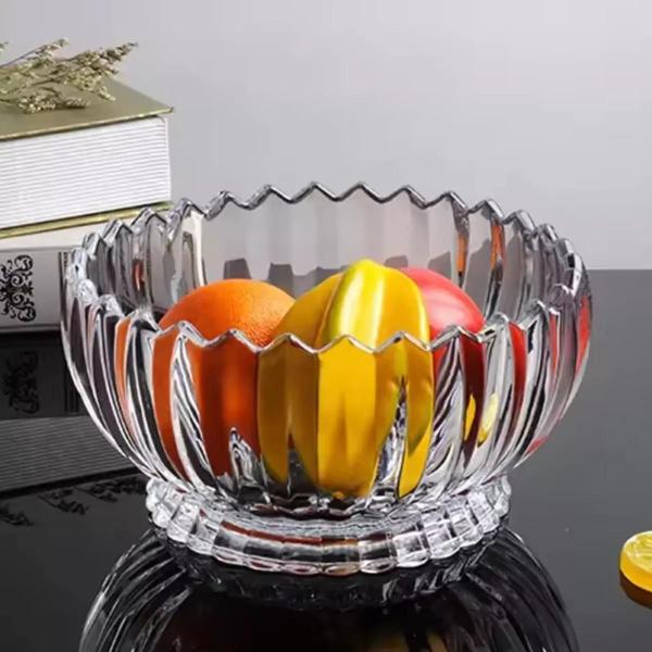 Fruteira De Cristal Centro De Mesa Redonda Requinte 22 X 12 - Red Cherry Imagem de Fruteira De Cristal Centro De Mesa Redonda Requinte 22 X 12
