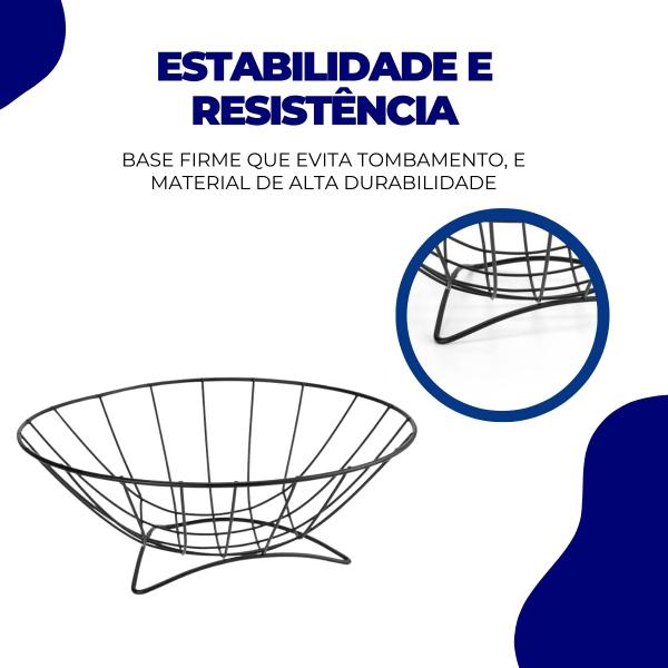 Fruteira De Mesa Aramanda Redonda Centro De Mesa Moderna Clean Black Preto Arthi Imagem de Fruteira De Mesa Aramanda Redonda Centro De Mesa Moderna Clean Black Preto Arthi