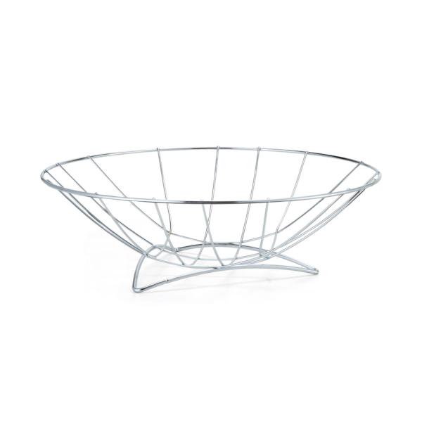 Fruteira de Mesa Bancada Redonda Cromada Aço 30 cm - Arthi Imagem de Fruteira de Mesa Bancada Redonda Cromada Aço 30 cm