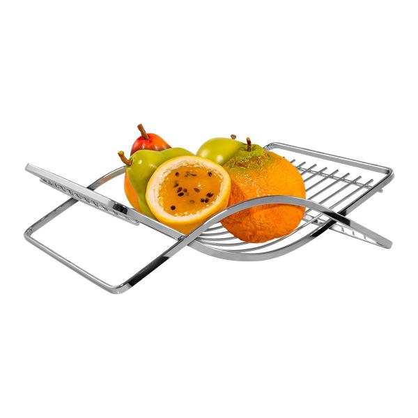 Fruteira de Mesa Cromada Aço Piatina - Wp Connect Imagem de Fruteira de Mesa Cromada Aço Piatina - Wp Connect