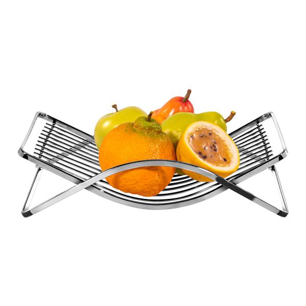 Fruteira de Mesa Cromada Aço Piatina - Wp Connect Imagem de Fruteira de Mesa Cromada Aço Piatina - Wp Connect