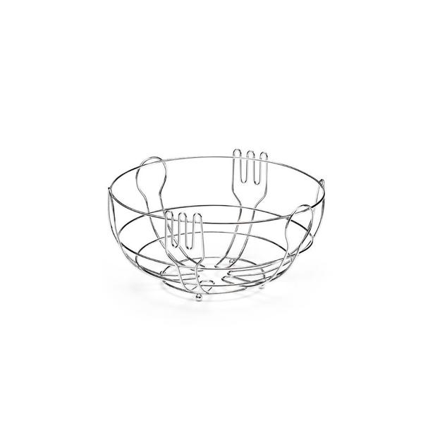 Fruteira de Mesa em Aço Cromado 24,8x12,8cm - Arthi Imagem de Fruteira de Mesa em Aço Cromado 24,8x12,8cm - Arthi
