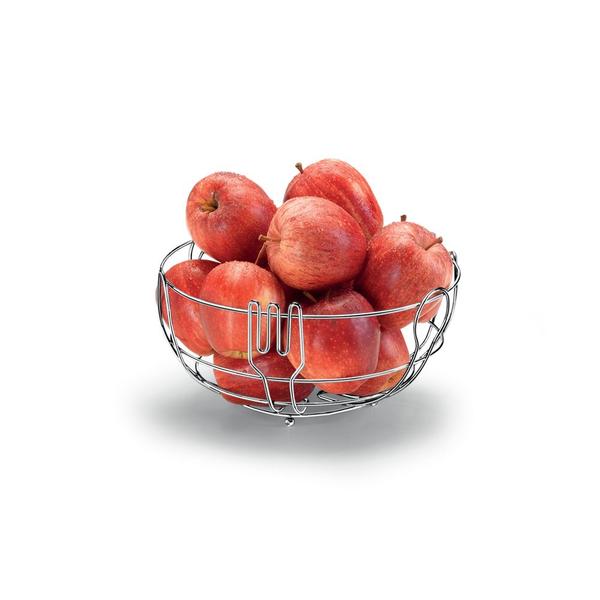 Fruteira de Mesa em Aço Cromado 24,8x12,8cm - Arthi Imagem de Fruteira de Mesa em Aço Cromado 24,8x12,8cm - Arthi