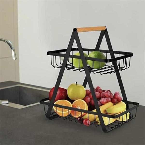 Fruteira De Mesa Organizador De Frutas Cesto Metal Aramado - Shop Mais Imagem de Fruteira De Mesa Organizador De Frutas Cesto Metal Aramado