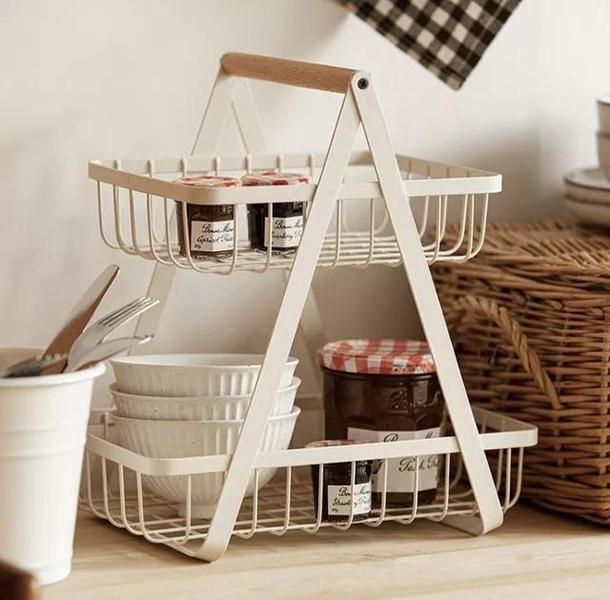 Fruteira De Mesa Organizador De Frutas Cesto Metal Aramado - Shop Mais Imagem de Fruteira De Mesa Organizador De Frutas Cesto Metal Aramado
