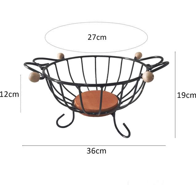 Fruteira de mesa Redonda Feita em Ferro e Madeira - Oferta de Fábrica - GS Artesanatos Imagem de Fruteira de mesa Redonda Feita em Ferro e Madeira - Oferta de Fábrica