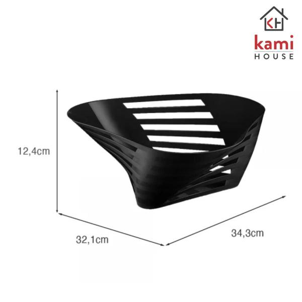 Fruteira de Mesa Slim Preta UZ Imagem de Fruteira de Mesa Slim Preta UZ