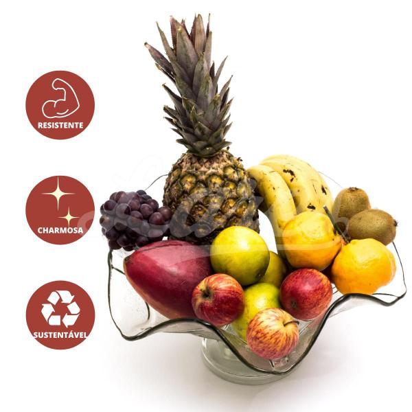 Fruteira de vidro para frutas e sobremesas - MISTRAL/CAROLINA LIZ Imagem de Fruteira de vidro para frutas e sobremesas