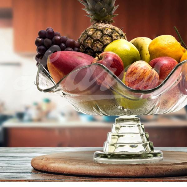 Fruteira de vidro para frutas e sobremesas - MISTRAL/CAROLINA LIZ Imagem de Fruteira de vidro para frutas e sobremesas