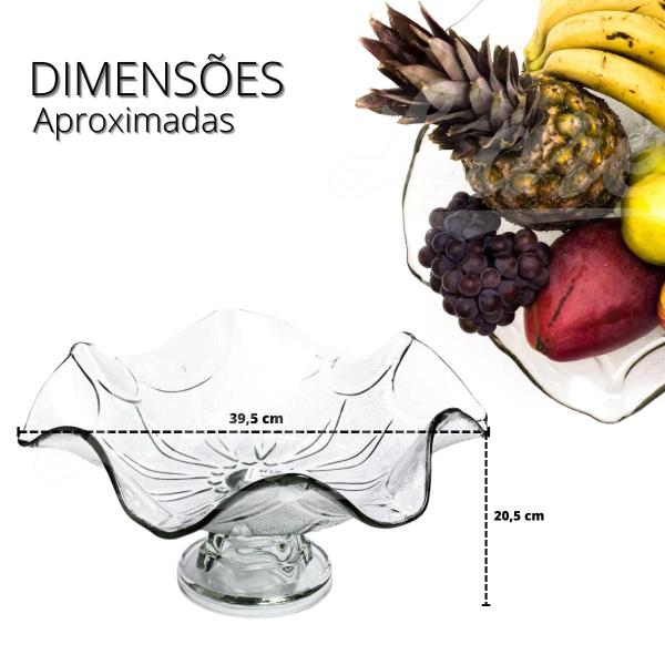 Fruteira de vidro para frutas e sobremesas - MISTRAL/CAROLINA LIZ Imagem de Fruteira de vidro para frutas e sobremesas