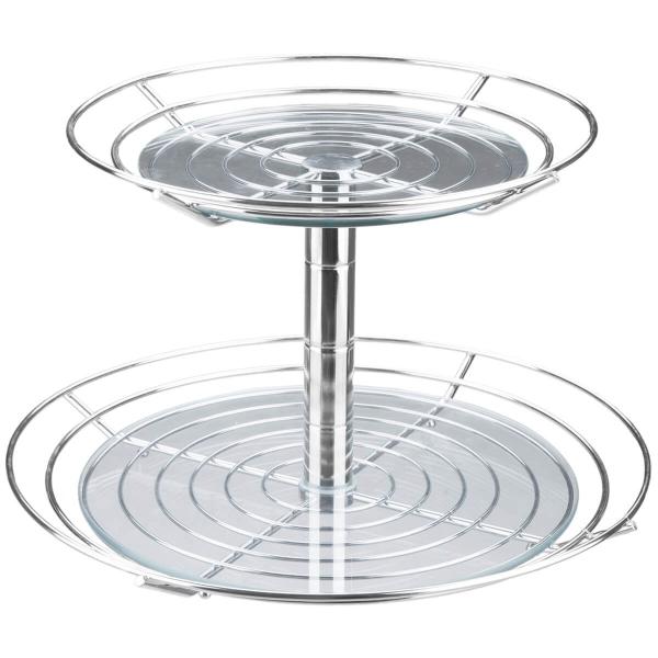 Fruteira Dupla Redonda de Mesa Bancada Aramada Masutti 2 Andares Suporte para Frutas Imagem de Fruteira Dupla Redonda de Mesa Bancada Aramada Masutti 2 Andares Suporte para Frutas