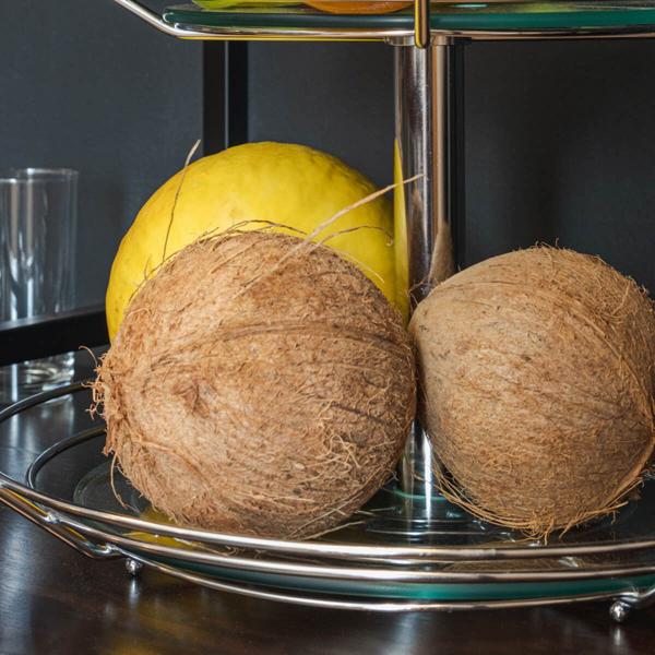 Fruteira Dupla Redonda de Mesa Bancada Aramada Masutti 2 Andares Suporte para Frutas Imagem de Fruteira Dupla Redonda de Mesa Bancada Aramada Masutti 2 Andares Suporte para Frutas