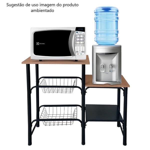 Fruteira Duplex Suporte Microondas Bebedouro Monaco cód. 11209 - Wrm Metal Imagem de Fruteira Duplex Suporte Microondas Bebedouro Monaco cód. 11209