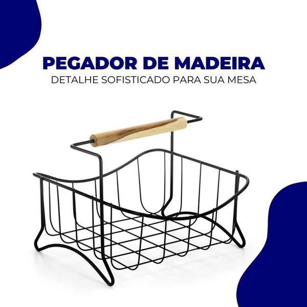 Fruteira Mesa Centro Organizador Frutas Suporte Cozinha Bancada Aramada Preto Eco Preto Arthi Imagem de Fruteira Mesa Centro Organizador Frutas Suporte Cozinha Bancada Aramada Preto Eco Preto Arthi