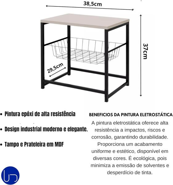Fruteira Multiuso Cesto Deslizante Suporte Para Bebedouro Tampo MDF Resistente Prática Funcional E Durável - Utilika Distribuidora Imagem de Fruteira Multiuso Cesto Deslizante Suporte Para Bebedouro Tampo MDF Resistente Prática Funcional E Durável