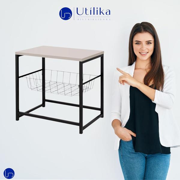 Fruteira Multiuso Cesto Deslizante Suporte Para Bebedouro Tampo MDF Resistente Prática Funcional E Durável - Utilika Distribuidora Imagem de Fruteira Multiuso Cesto Deslizante Suporte Para Bebedouro Tampo MDF Resistente Prática Funcional E Durável