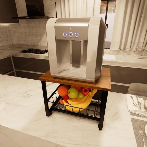 Fruteira Para Bancada Mesa Preto Fosco - BELO LAR Imagem de Fruteira Para Bancada Mesa Preto Fosco