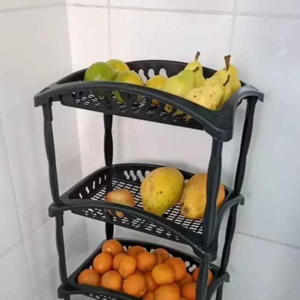 Fruteira Prateleira Organizador Arqplast 4 Andares C Rodinhas Imagem de Fruteira Prateleira Organizador Arqplast 4 Andares C Rodinhas