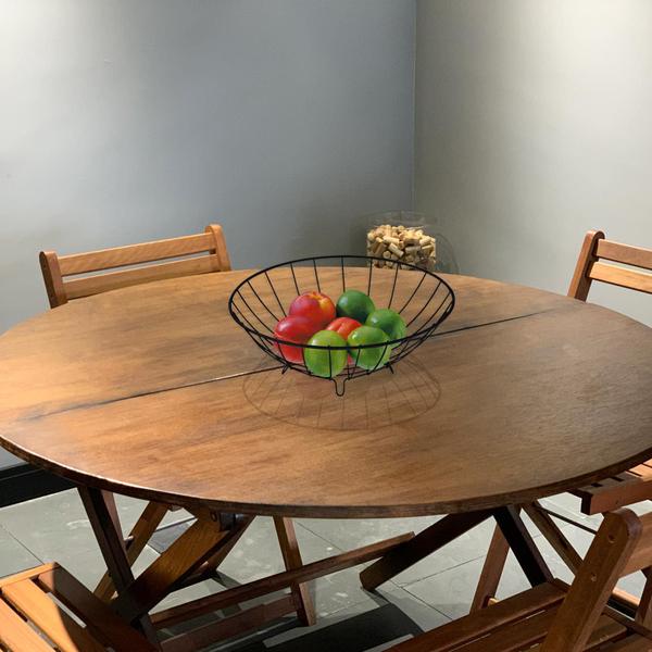 Fruteira Redonda Cesto para Frutas Cozinha Mesa Suporte De Aço - Future Imagem de Fruteira Redonda Cesto para Frutas Cozinha Mesa Suporte De Aço