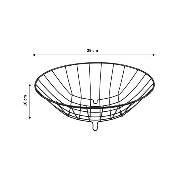 Fruteira Redonda Cesto para Frutas Cozinha Mesa Suporte De Aço - Future Imagem de Fruteira Redonda Cesto para Frutas Cozinha Mesa Suporte De Aço