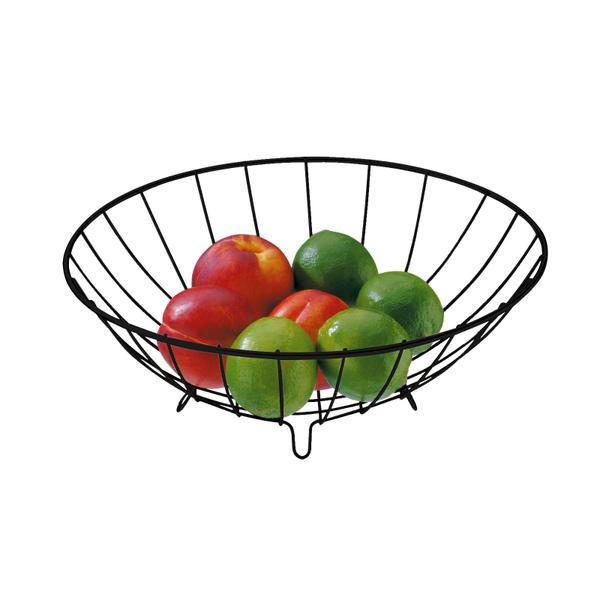 Fruteira Redonda Cesto para Frutas Cozinha Mesa Suporte De Aço - Future Imagem de Fruteira Redonda Cesto para Frutas Cozinha Mesa Suporte De Aço