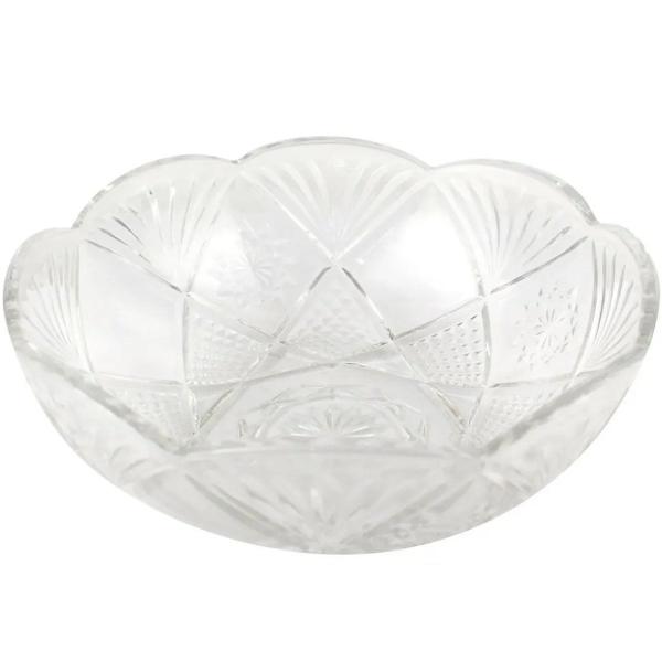 Imagem de Fruteira Redonda Tigela Bowl Vidro Transparente 23,5cm 2,5L