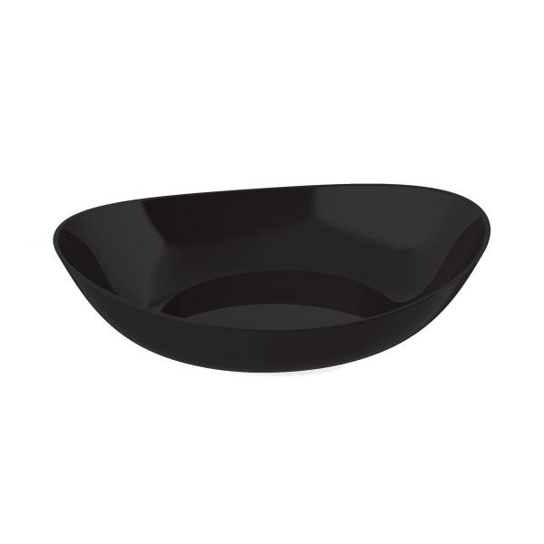 Fruteira Saladeira Travessa Oval Plastico Preto 4L - UZ Imagem de Fruteira Saladeira Travessa Oval Plastico Preto 4L