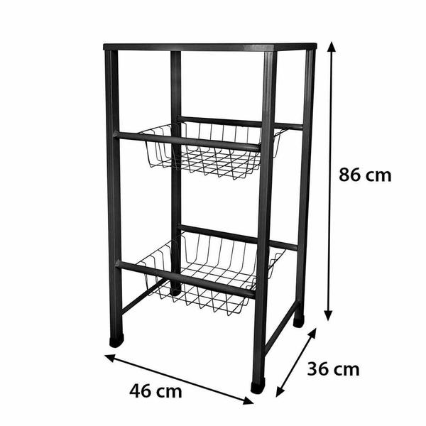 Fruteira Suporte Para Galão De Água Bebedouro De Cozinha Moderna Porta Frutas De Chão 2 Andares Cestos Fixos Em Aço - D'DUZZA MIX Imagem de Fruteira Suporte Para Galão De Água Bebedouro De Cozinha Moderna Porta Frutas De Chão 2 Andares Cestos Fixos Em Aço