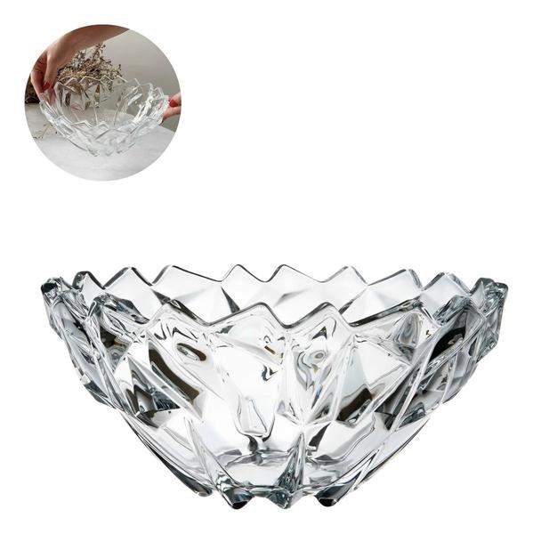 Fruteira Vulcano de Vidro Design Sofisticado com Formato Diamante para Mesa Elegante - Dasshaus Imagem de Fruteira Vulcano de Vidro Design Sofisticado com Formato Diamante para Mesa Elegante
