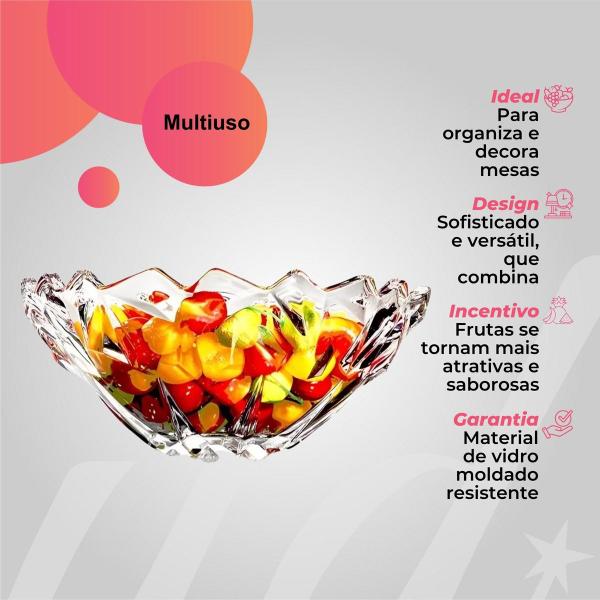 Fruteira Vulcano de Vidro Design Sofisticado com Formato Diamante para Mesa Elegante - Dasshaus Imagem de Fruteira Vulcano de Vidro Design Sofisticado com Formato Diamante para Mesa Elegante